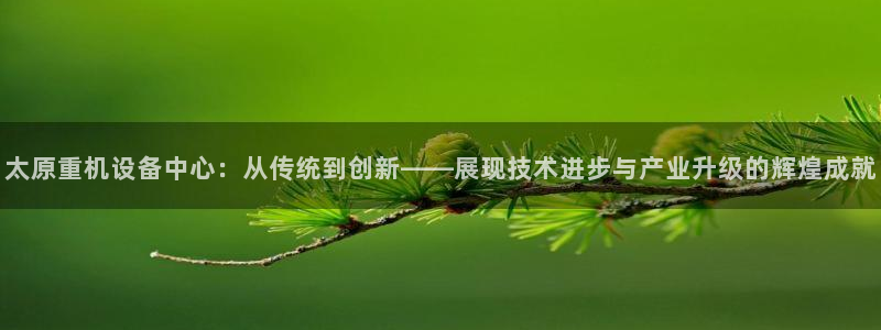 天宏娱乐探索无限空间：太原重机设备中心：从传统到创新——展现