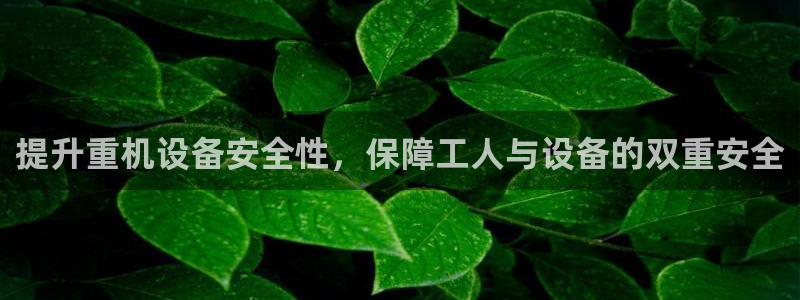 天宏娱乐是什么公司：提升重机设备安全性，保障工人与设备的双重