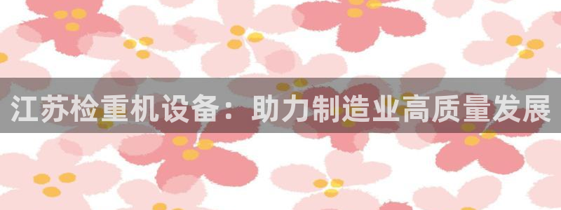 天宏娱乐魂师对决：江苏检重机设备：助力制造业高质量发展